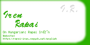 iren rapai business card